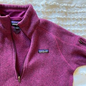 Patagonia Quarter Zip Magenta